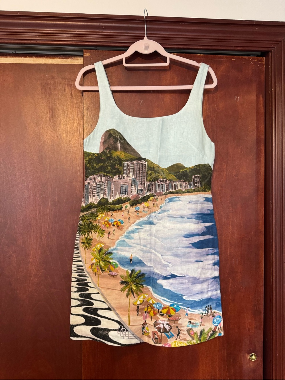 Farm Rio Multicolor Copacabana Beach Mini Dress - Picture 4 of 6